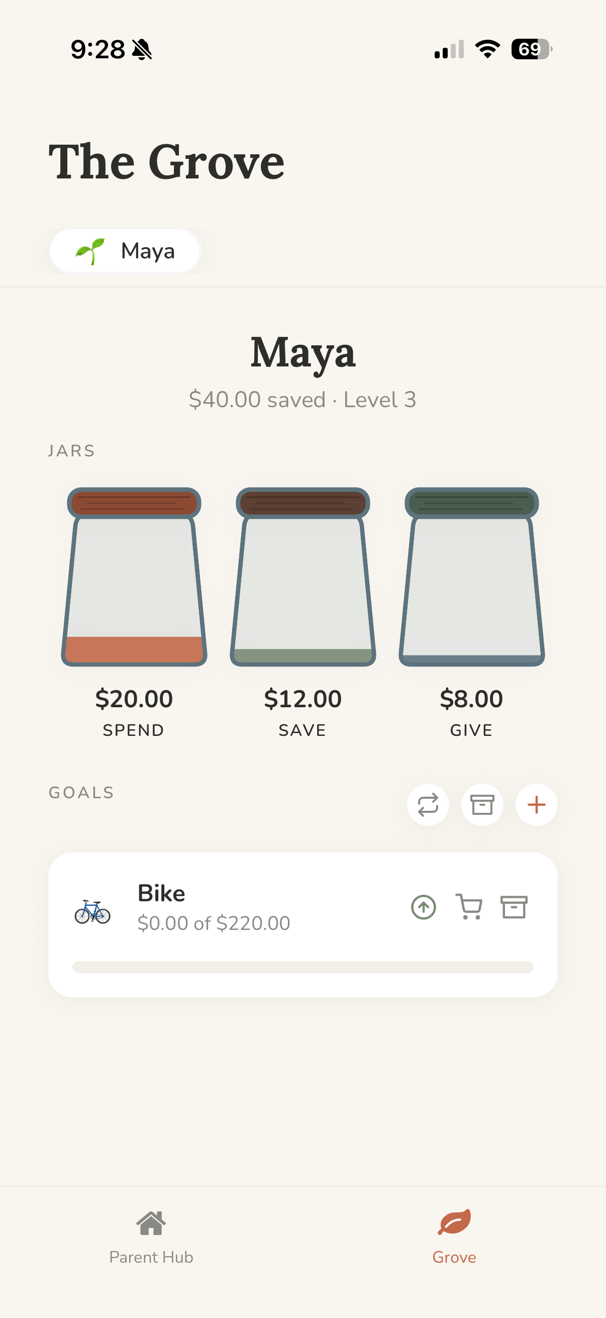 The Grove Spend Save Give Jars
